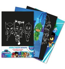 Pjmasks Sihirli Resim Boyama (Ahşap Kalem Hediyeli)