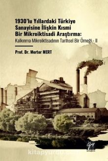 1930’lu Yıllardaki Türkiye Sanayisine İlişkin Kısmi Bir Mikroiktisadi Araştırma Kalkınma Mikroiktisadının Tarihsel Bir Örneği - II