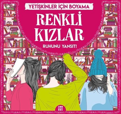 Renkli Kızlar-Yetişkinler İçin Boyama