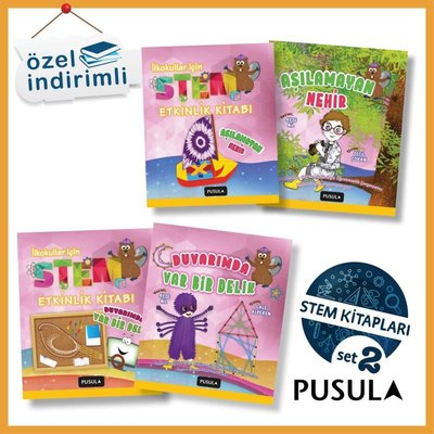 Pusula - İlkokullar İçin STEM Seti 2 - 4 Kitap Takım