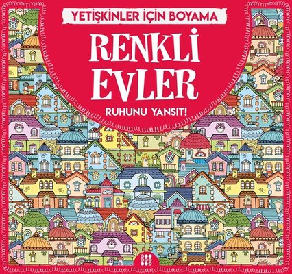 Renkli Evler-Yetişkinler İçin Boyama