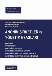 Anonim Şirketler ve Yönetim Esasları