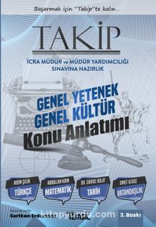 Takip İcra Müdür Ve Müdür Yardımcılığı  Sınavına Hazırlık   Genel Yetenek Genel Kültür Konu Anlatımı