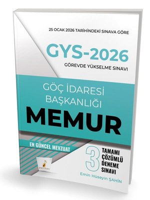 GYS 2026 Görevde Yükselme Sınavı Göç İdaresi Başkanlığı Memur - Tamamı Çözümlü 3 Deneme Sınavı